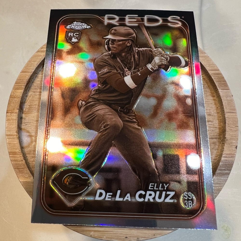 2024 Elly De La Cruz Topps Chrome Sepia Refractor #44 RC Rookie Card Reds